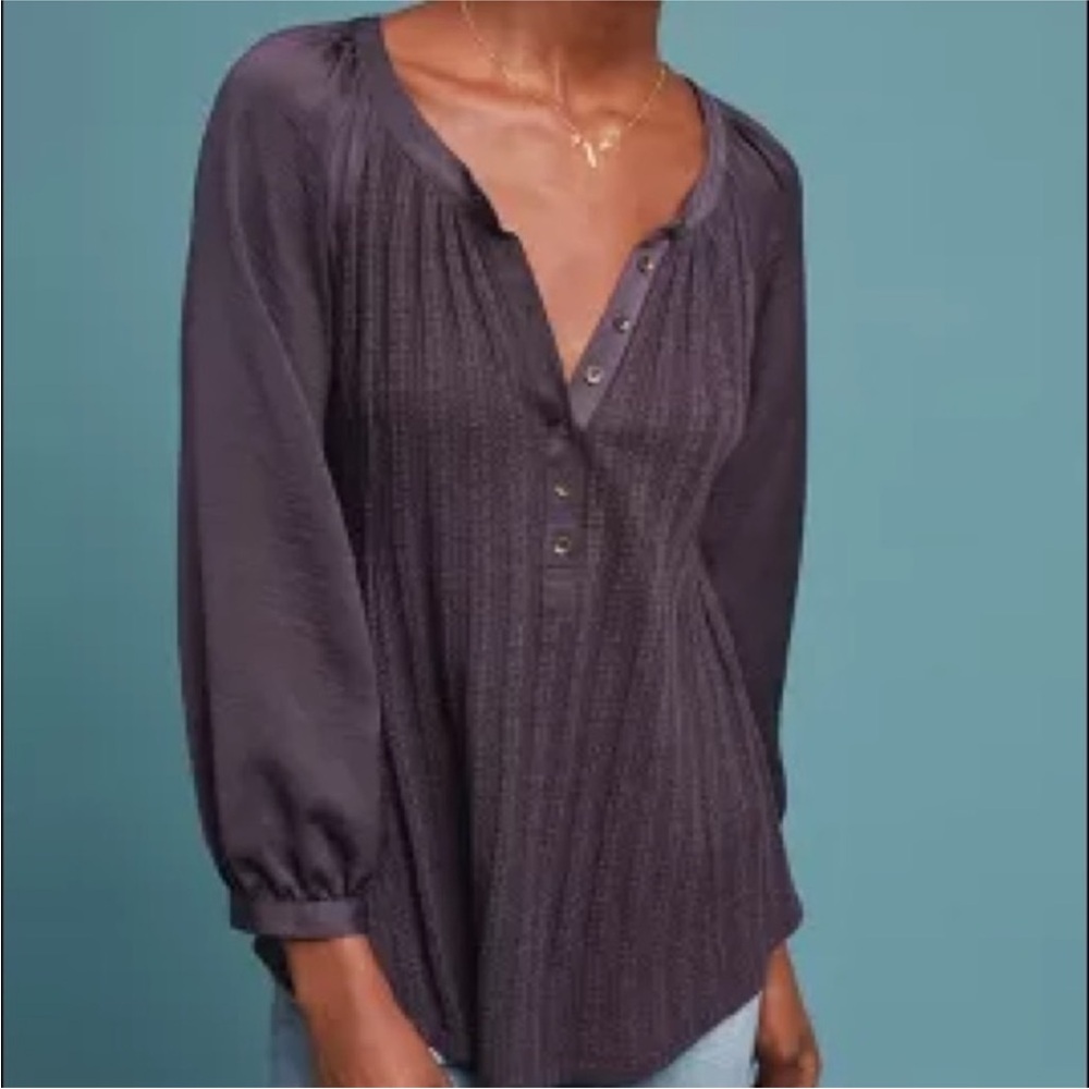 Anthropologie Meadow Rue Long Sleeve Blouse